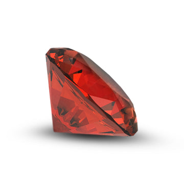 (Pack of 5) Round Simulated Garnet CZ
